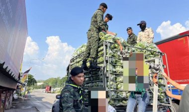 สกัดจับรถบรรทุกแตงกวาสอดใส้แรงงานต่างด้าวคาด่านแม่สอด