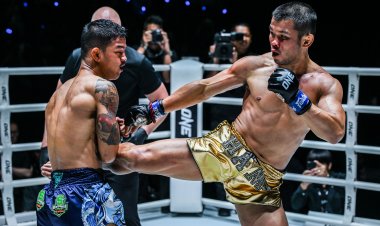 คุณภาพห้าดาว! “น้องโอ๋” ลุยแหลกล้างแค้น “ก้องธรณี” ศึก ONE Fight Night 31