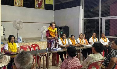 โค้งสุดท้ายศึกเลือกตั้งท้องถิ่นขุนหาญ ลุยปราศรัยหาเสียง เคาะประตูอ้อนขอคะแนน