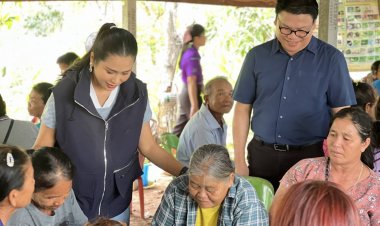 อบจ.อำนาจเจริญ ร่วมออกเยี่ยมและให้กำลังใจผู้ป่วยติดบ้านติดเตียงรวมถึงผู้ป่วยภาวะพึ่งพิง