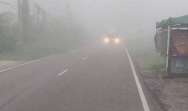 อุทัยธานีเช้านี้หมอกลงจัด หลังฝนโปรยปราย อากาศหนาวเย็นสบาย