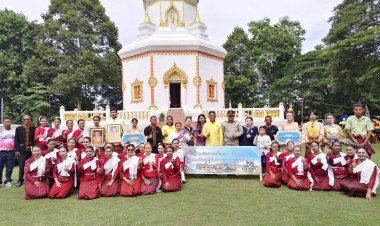 อบต.เดาใหญ่ จัดงานประเพณีบรรพชาหมู่คู่บั้งไฟ สืบสานวัฒนธรรมไทยให้คงอยู่