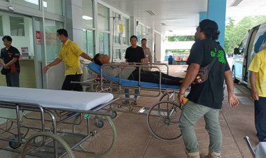 หวิดสิ้นชื่อ!หนุ่มก่อสร้างเทคอนกรีตฝ่าสายฝนถูกไฟฟ้าช็อตเจ็บสาหัส