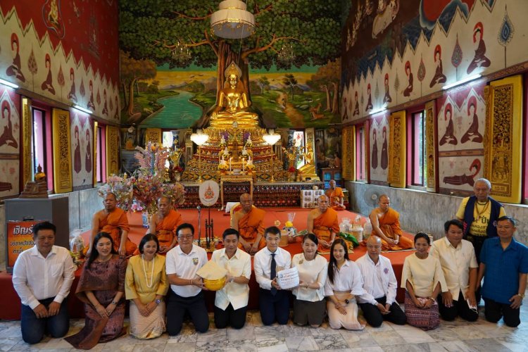 หลักสี่ จัดพิธีทอดผ้าป่าสร้าง "หอพระพุทธวัฒนมงคลมุนี" เพื่อประดิษฐานด้านหน้า สำนักงานเขตหลักสี่