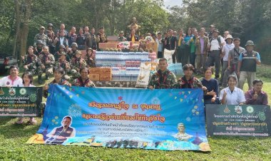 ปลัดอำเภอขุนหาญ นำเจ้าหน้าที่ เยี่ยมให้กำลังใจและมอบสิ่งของให้กับทหารกองร้อยที่ 2609