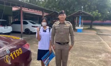 ชื่นชม! ตำรวจทางหลวงเมืองปราจีนบุรี ขันอาสาส่งนร.ไปโรงเรียนแทนผู้ปกครอง