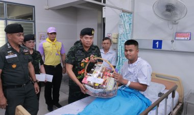 แม่ทัพภาคที่ 4 ลงพื้นที่เยี่ยมให้กำลังใจผู้บาดเจ็บจากคนร้ายบึ้มบ้านบือแนแล