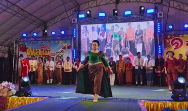 อลังการ!เดินแบบชูผ้าเบญจศรี อัตลักษณ์จังหวัดศรีสะเกษ