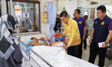 ผู้ว่าฯนราธิวาสห่วงใยจนท.บาดเจ็บจากเหตุคนร้ายลอบยิงชุดคุ้มครองที่สุคิริน