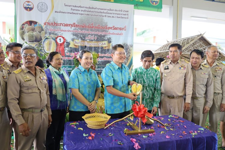 กระบี่ประกวดทุเรียนพื้นเมืองพันธุ์ดีพัฒนาให้อยู่คู่ท้องถิ่น-สร้างรายได้เกษตรกร