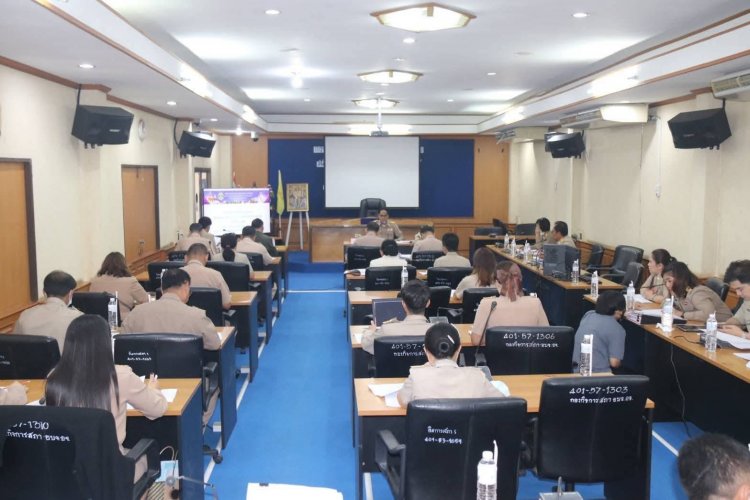 อบจ.อำนาจเจริญประชุมคณะทำงานเพื่อขับเคลื่อนนโยบายของนายกอบจ.