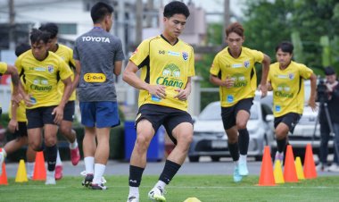 "โค้ชวัง" นำทีมชาติไทย U23 ซ้อมครั้งแรกเตรียมลุยศึกชิงแชมป์อาเซียน