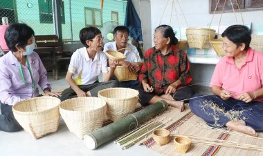 สุขใจวัยเกษียณ รวมกลุ่มจักสานไม้ไผ่ขายสร้างรายได้เลี้ยงครอบครัว