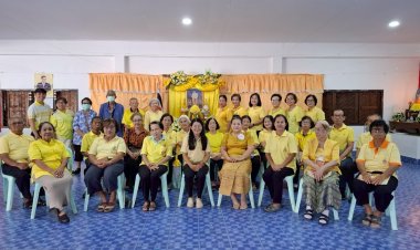 ชุมชนมณีไพรสณฑ์ เทศบาลนครแม่สอด จัดกิจกรรมพิธี ถวายพระพรชัยมงคลในหลวงร.10