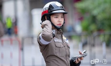 สวย น่ารัก สุดเท่ห์ "ผู้กองมายด์" นางฟ้าตำรวจจราจร สวยตรงปกไม่จกตา