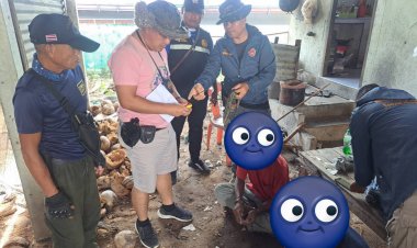 นายอำเภอไพรบึงสนธิกำลังลุยกวาดล้างยาเสพติ-รวบ 2 หนุ่มเสพยาบ้า