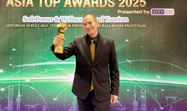 "วศิน วรรณพฤกษ์" คว้ารางวัลผู้บริหารงานการตลาดภาครัฐยอดเยี่ยม จากเวที  ASIA TOP AWARDS 2025