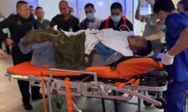 ทหารชุดลาดตระเวณเหยียบกับระเบิดช่องอานม้าขาขวาขาด