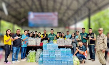 เกษตรฯศรีสะเกษนำสิ่งของ-วัตถุดิบ ร่วมสมทบโรงครัวสนามกันทรารมย์-เบญจลักษ์