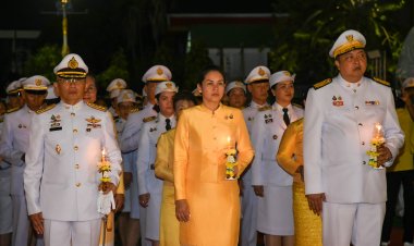 ผู้ว่าชลบุรีนำจุดเทียนถวายพระพรชัยมงคล'พระบาทสมเด็จพระเจ้าอยู่หัว'