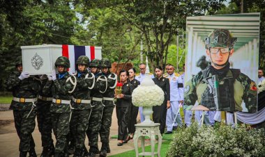 ทบ.สดุดีทหารกล้า จัดพิธีพระราชทานเพลิงศพทหารหาญ 4 นาย