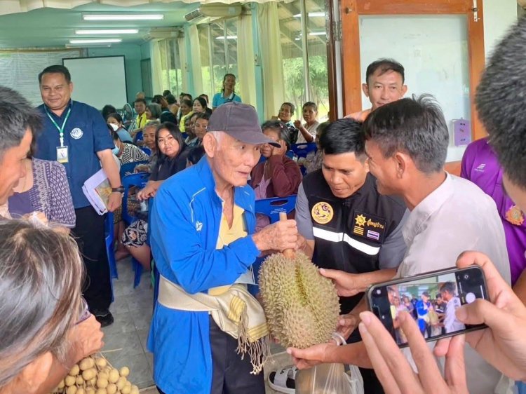 สถาบันวิจัยจุฬาภรณ์ ลงพื้นที่ตรวจเยี่ยมโครงการหมู่บ้านทับทิมสยาม 06 ศรีสะเกษ