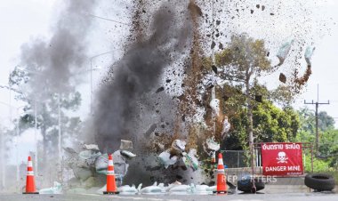 เปิดภาพสุดสะพึงกลัว!EOD ทำลายระเบิด BM-21 กลางถนน อ.กันทรลักษ์