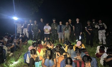 ทหารสนธิกำลังจับกุมชาวเมียนมาลอบเข้าเมือง 45 ราย พร้อมผู้นำพา รถยนต์ 4 คัน