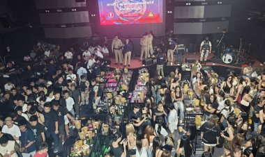 ทิ้งยาเกลื่อนพื้น ตรวจพบฉี่ม่วงนับร้อย ฝ่ายปกครองบุกจับผับดังย่านรังสิต