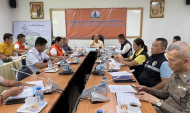 ศรีสะเกษประชุมยก  8 วาระเร่งด่วน ช่วยเหลือ-แจ้งเตือนประชาชนรับมือ