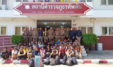 แรงงานเถื่อนเมียนมาทะลัก!ตำรวจทัพทันสกัดจับกุม 55 รายเข้าเมืองผิดกม.