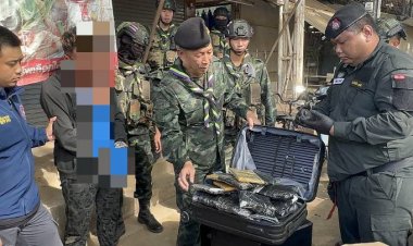 รวบหนุ่มเมียนมาซุกกัญชา 11 กิโลกรัมเตรียมส่ข้ามแดนไปเมียนมา