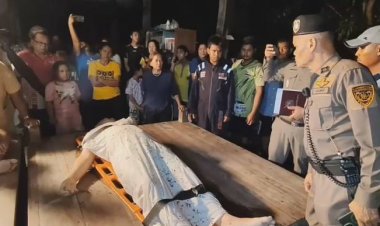 ดวงถึงฆาต!!หนุ่มใหญ่ยืนฉี่ขอบสระน้ำฝนตกลื่นจมน้ำเสียชีวิตปมว่ายน้ำไม่เป็น