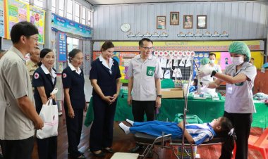 ออกหน่วยแพทย์เคลื่อนที่ พอ.สว.ให้บริการตรวจรักษาโรคทั่วไปแก่ชาวอำนาจเจริญ