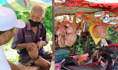 “ผู้เฒ่าทระนง” สู้ชีวิตด้วยศิลปะขาย “ลิงมะพร้าว”เลี้ยงชีพ หัวใจไม่เคยแพ้!