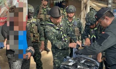 ทหาร หน่วย ฉก.ราชมนู-ตชด.346.รวบชายเมียนมา ซุกกัญชา 11 กก.