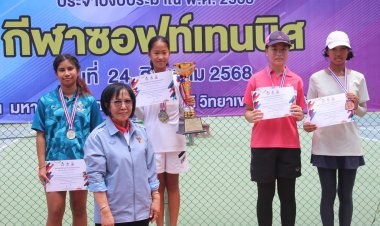 "น้องนกรณ์"สาวน้อยวัย 11 ระเบิดฟอร์มสุดฮ็อตคว้าทริปเปิลแชมป์ซอฟต์เทนนิสหญิงเดี่ยว