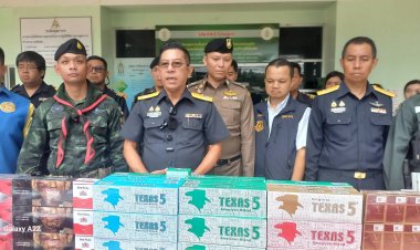 บุหรี่เถื่อนทะลักแม่สอด ด่านศุลกากรตรวจยึดมูลค่ากว่า 63 ล้านบาท