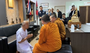 เปิดภาพ "หลวงพ่ออลงกต"ลาสึกขา ใส่ชุดขาว