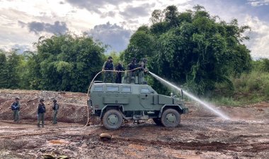 ระทึก!ชาวบ้านขับรถแบคโฮเหยียบกับระเบิด BRN ขาขาด