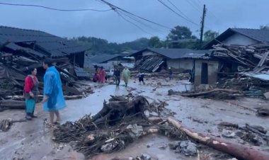 พิษ "ทาจิกิ"ฝนตกหนัก ดินถล่ม "บ้านปางอุ๋ง"ดับ 2 สูญ 1 เจ็บนับ 10 บ้านพังยับ5หลัง