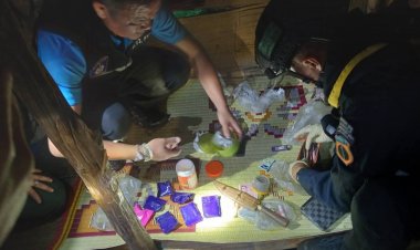 ทหารพราน 35 สนธิกำลัง บุกค้น  2 เป้าหมายกวาดล้างยาเสพติดยึดของกลางอื้อ