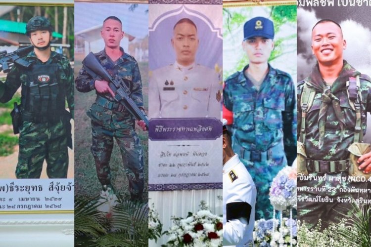 สดุดีทหารกล้า! ทบ.จัดพิธีพระราชทานเพลิงศพ 5 วีรชน ปูนบำเหน็จ-เลื่อนยศ สมเกียรติ