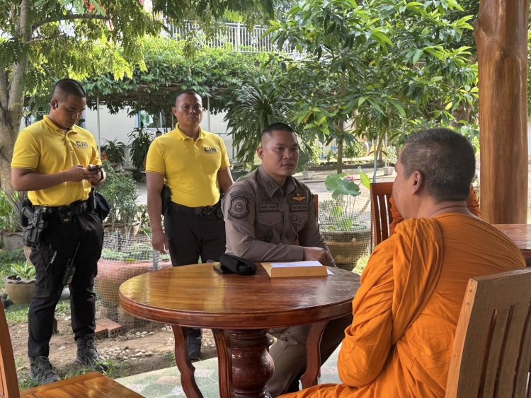 ตร.ทล.ปราจีนบุรีรวบผู้ต้องหาทำผิดหลายคดีหนีบวชพระนาน 5 ปี