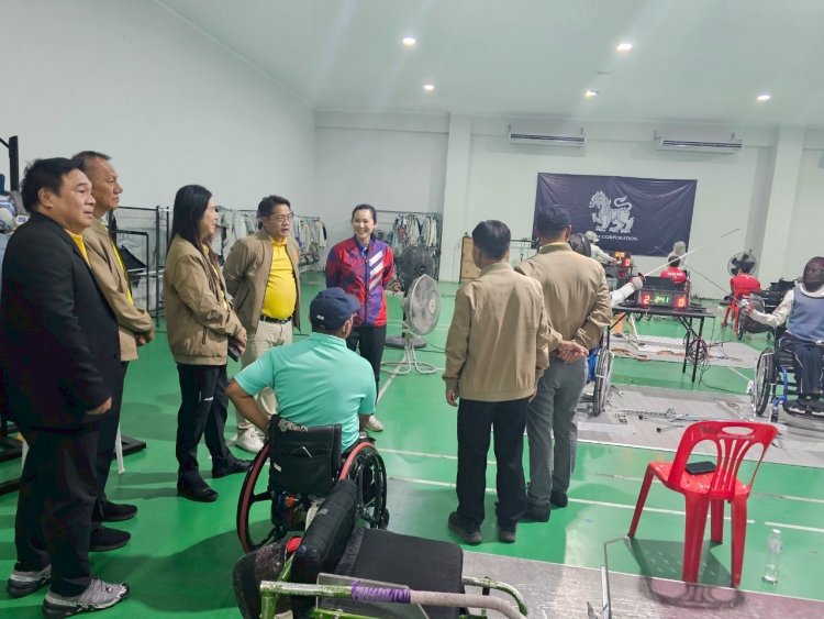 กมธ การท่องเที่ยวและกีฬา ลงพท.สุพรรณเยี่ยมทัพกีฬาคนพิการทีมชาติ