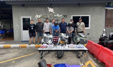 ตำรวจบุกจับ "บังอี๊ด บางน้ำเปรี้ยว"เครือข่ายลักรถจยย.ส่งประเทศเพื่อนบ้าน