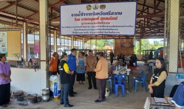 ผู้ว่าฯ ศรีสะเกษ ลงพื้นที่ติดตามการซ่อมบ้านเรือนประชาชนชายแดนไทย-กัมพูชา