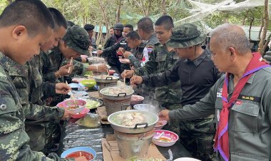 หลวงตาสิ้นคิด ส่งตรงหมูกะทะ บำรุงขวัญทหาร ตชด.22 ชายแดนเขาวิหารศรีสะเกษ