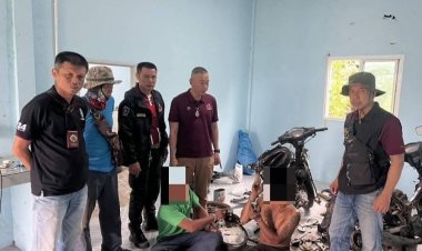 ตำรวจกันทรลักษ์ ตะครุบแก๊งตะเวนลักจยย.ยามค่ำคืน ยึดของกลางอื้อ