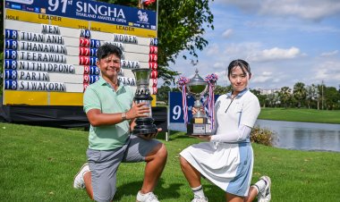 "ธนวินท์-นะโม" ไล่ตามผู้นำไม่ทัน คว้ารองแชมป์ ชาย-หญิง “สิงห์ ไทยแลนด์ อเมเจอร์ โอเพ่น”